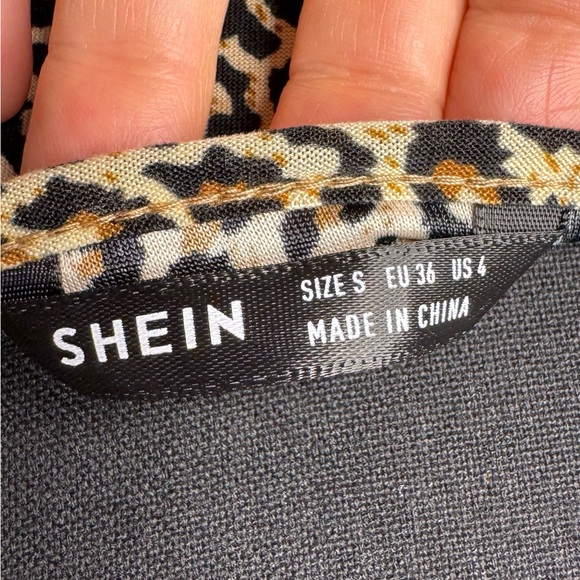 SHEIN Leopard Print Mini Dress with Spaghetti Straps - Picture 7 of 9